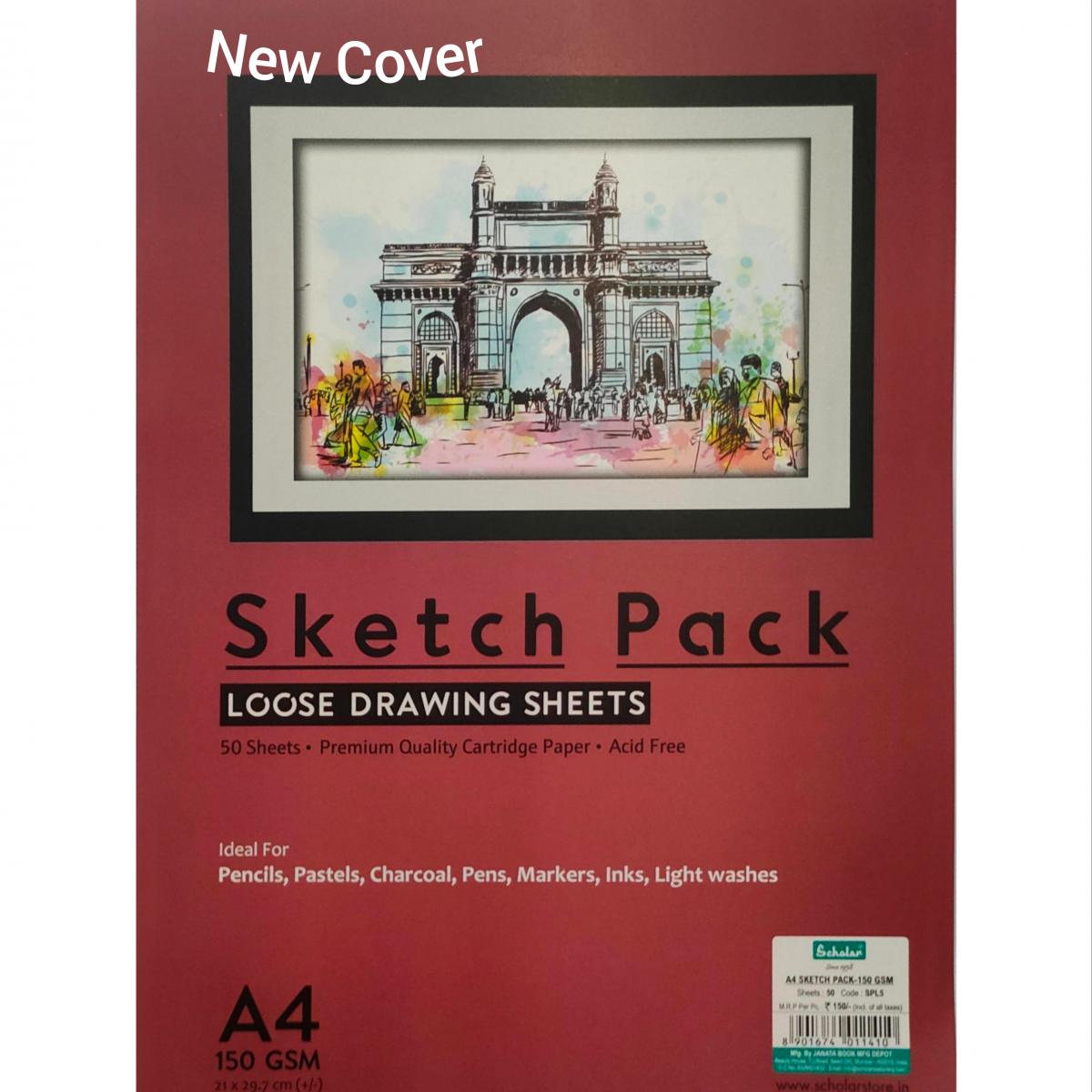 Sketch Pack A4 - 150 GSM (50 Sheets)