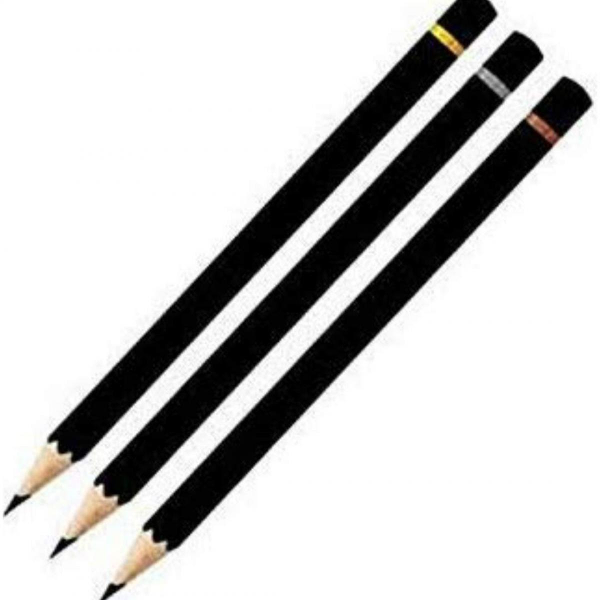 Camlin Kokuyo Medium, Soft & Hard Charcoal Pencils (Set of 1 Pack)